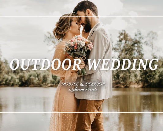 30 OUTDOOR WEDDING Lightroom Presets, Earthy Mobile Desktop Lightroom Presets, Bright Elegant Wedding Presets, Couple Preset, Preset