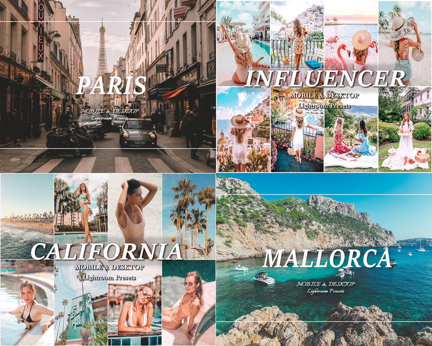 550 TRAVEL Lightroom Presets Bundle, Mobile and Desktop Vacation Presets, Beach Traveling Presets, Spring and Summer Blogger Presets,