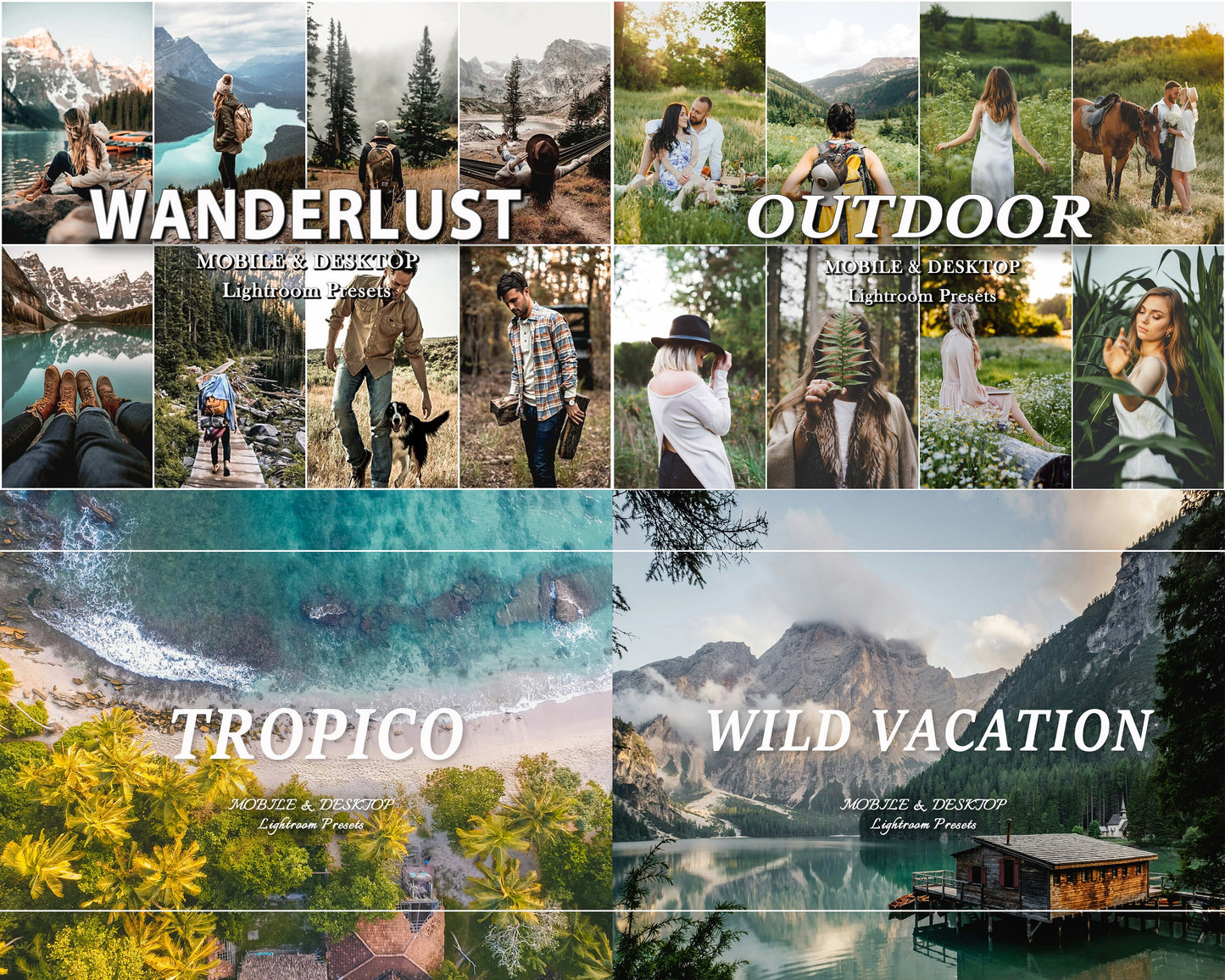 550 TRAVEL Lightroom Presets Bundle, Mobile and Desktop Vacation Presets, Beach Traveling Presets, Spring and Summer Blogger Presets,