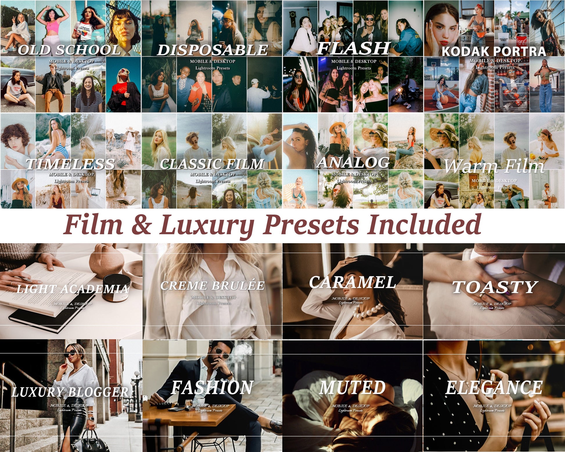 600 WEDDING Presets, Lightroom Presets Bundle, Mobile Desktop Lightroom Presets, Bright Elegant Wedding Presets, Couple Preset Bride