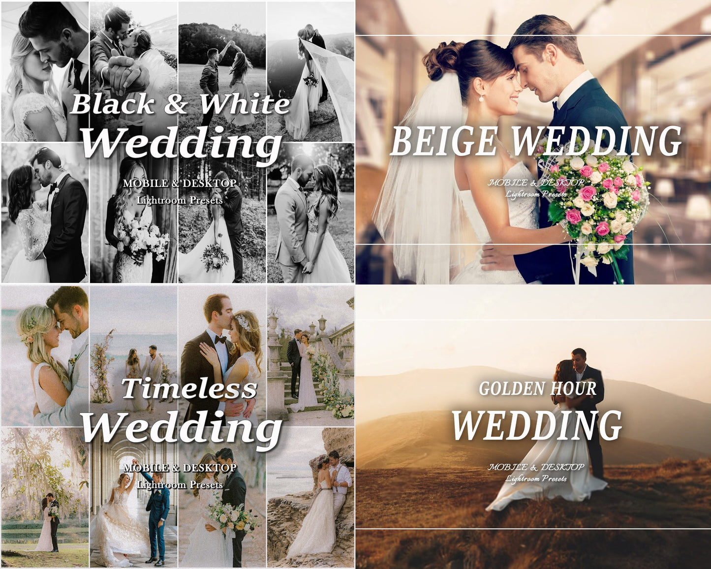 600 WEDDING Presets, Lightroom Presets Bundle, Mobile Desktop Lightroom Presets, Bright Elegant Wedding Presets, Couple Preset Bride